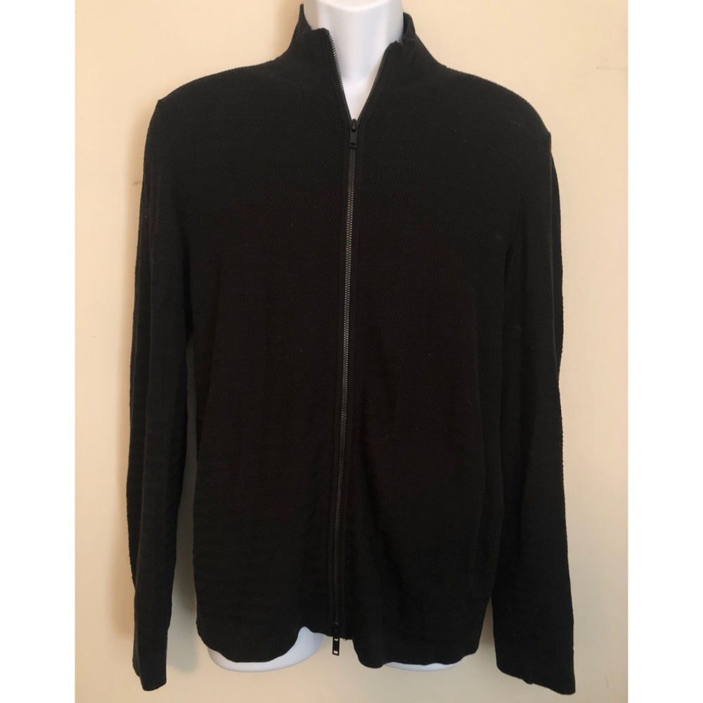 [Theory] men’s black zip-up jacket